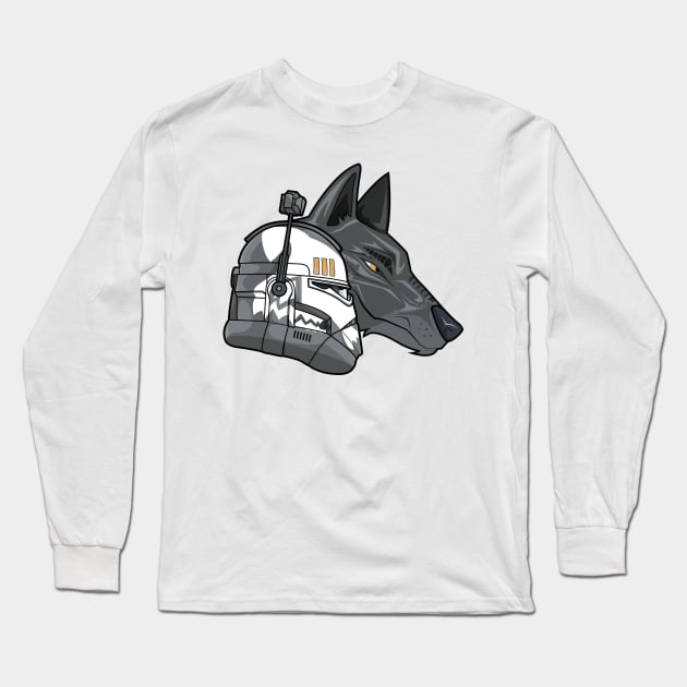 Commander Wolfe - black Long Sleeve T-Shirt by KMcreations